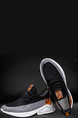 White Black Orange Fabric Round Toe Platform Lace Up Slip On Rubber Shoes