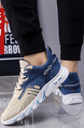 Gray Blue Mesh Round Toe Platform Comfortable Sports Shoes