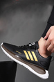 Black Leather Round Toe Platform All-match Sports and Leisure Casual Fashion Shoes