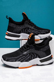 Black Mesh Round Toe Platform Thick Bottom Casual Sports Shoes