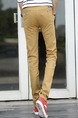 Beige Tartan Plus Size Long Men Pants for Casual Party