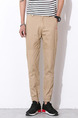 Beige Loose Plus Size Bind Feet Multi-Pockets Long Men Pants for Casual