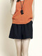 Black Loose Wide-Leg One Quarter Shorts for Casual Sporty