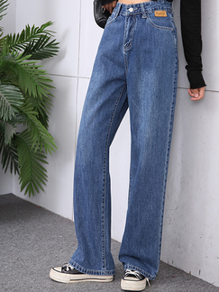 Blue Loose Pants for Casual