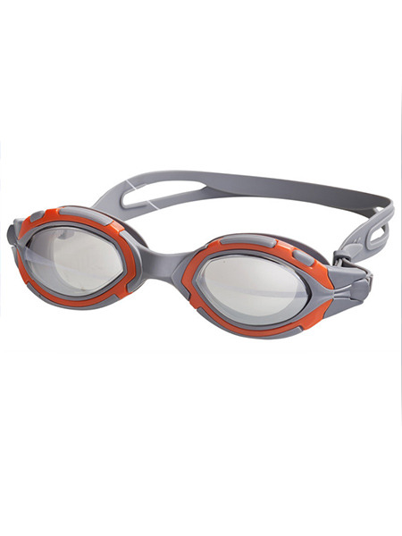 Gray and Orange Sport Goggles for Swim