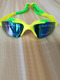 Yellow and Green Sport Goggles for Swim
