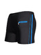 Black and Blue Trunks Contrast Nylon Swim Shorts Swimwear 
