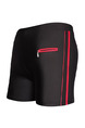 Black and Red Trunks Contrast Nylon Swim Shorts Swimwear 
