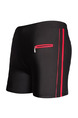 Black and Red Trunks Contrast Nylon Swim Shorts Swimwear