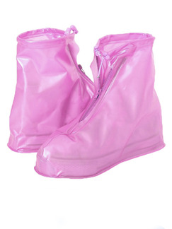 Pink PVC Waterproof  Shoes for Rain