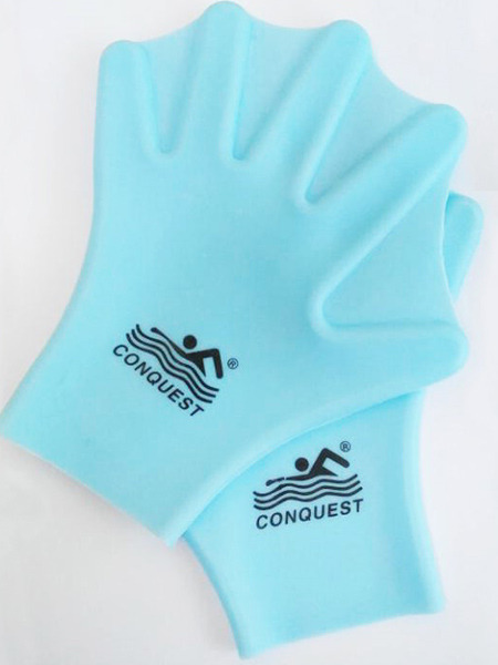 Blue Adults Unisex Webbed Gloves Swimwear for Swimming Snorkeling