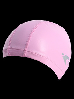 Pink Women Paint-Coat Obscure Cap Swimwear for Swimming