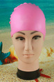 Pink Women Waterproof Cap Swimwear for Swimming
