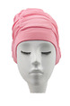 Pink Women Long-Hair Ear Protection Cap Swimwear for Swimming