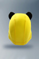 White Black and Yellow Children Common Cartoon Contrast Cap Swimwear for Swimming