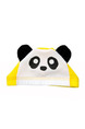 White Black and Yellow Children Common Cartoon Contrast Cap Swimwear for Swimming