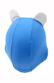 White and Blue Children Common Cartoon Contrast Cap Swimwear for Swimming