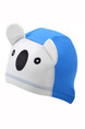 White and Blue Children Common Cartoon Contrast Cap Swimwear for Swimming