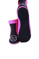 Pink and Black Women Contrast Linking Waterproof Shoes Swimwear for Swimming