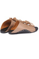 Brown and Black Leather Open Toe Platform Strappy 1cm Sandals