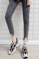 Black and White Leather and Mesh Round Toe Platform Lace Up Rubber Shoes