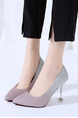 Colorful Leather Pointed Toe Platform Stiletto Heels