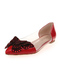 Red Patent Leather Pointed Toe Platform Sandals