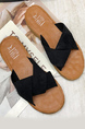Black and Brown Suede Open Toe Platform Sandals