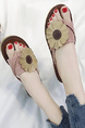 Pink and Brown Suede Open Toe Platform Sandal