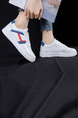 White Leather Round Toe Platform Sneaker Board Shoes