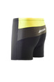 Black and Yellow Plus Size Contrast Linking Swim Shorts Swimwear for Swimming