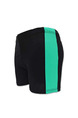 Black and Green Plus Size Contrast Stripe Side Swim Shorts Swimwear for Swimming