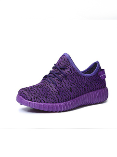 purple rubber shoes