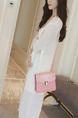 White Chiffon Loose See-Through Laced Flare Sleeve  Coat for Casual Party