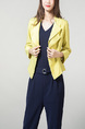 Green Suit Cardigan V Neck Lapel  Single-breasted Linking Office style Top for Casual Office
