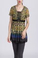 Colorful Blouse Lace Top for Casual Party Office