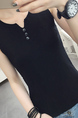 Black Blouse Sleeveless Top for Casual Party