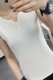 White Blouse Sleeveless Top for Casual Party