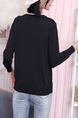 Black Round Neck Long Sleeve Top for Casual Party Office