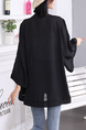Black Loose Long Sleeve Plus Size Cardigan for Casual Office