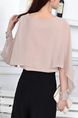 Pink Blouse Plus Size Long Sleeve Round Neck Top for Casual Party Office Evening