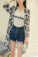 Colorful Loose Printed Shirt Floral Long Sleeve Coat for Casual