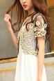 Brown Plus Size Lace Embroidery See-Through V Neck Sun Protection  Cardigan for Casual