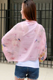 Colorful Loose Printed See-Through Scarves Long Sleeve Scarf for Casual