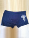 Blue Located Printing Boxer Brief Modal Underwear 
