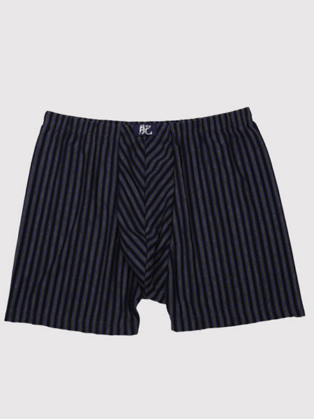 Black Stripe Boxer Brief Cotton Underwear