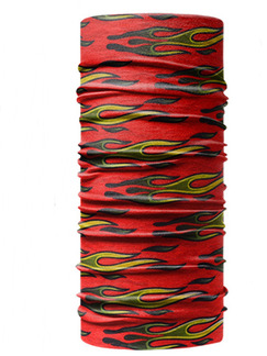 Red and Black Yellow Unisex Outdoor Riding Multi-Function Printed Polyester and Elasticity Scarves