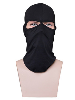 Black Adults Outdoor Sun Protection Windproof Quick Dry Polyester and Elasticity Riding Mask