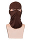 Brown Adults Sun Protection Windproof Quick Dry Polyester and Elasticity Riding Mask  
