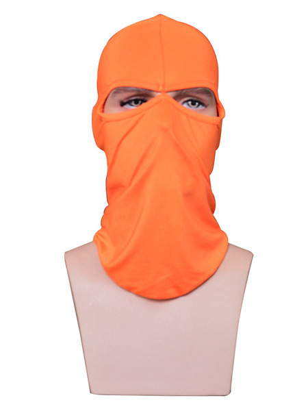 Orange Adults Outdoor Sun Protection Windproof Quick Dry Polyester and Elasticity Riding Mask